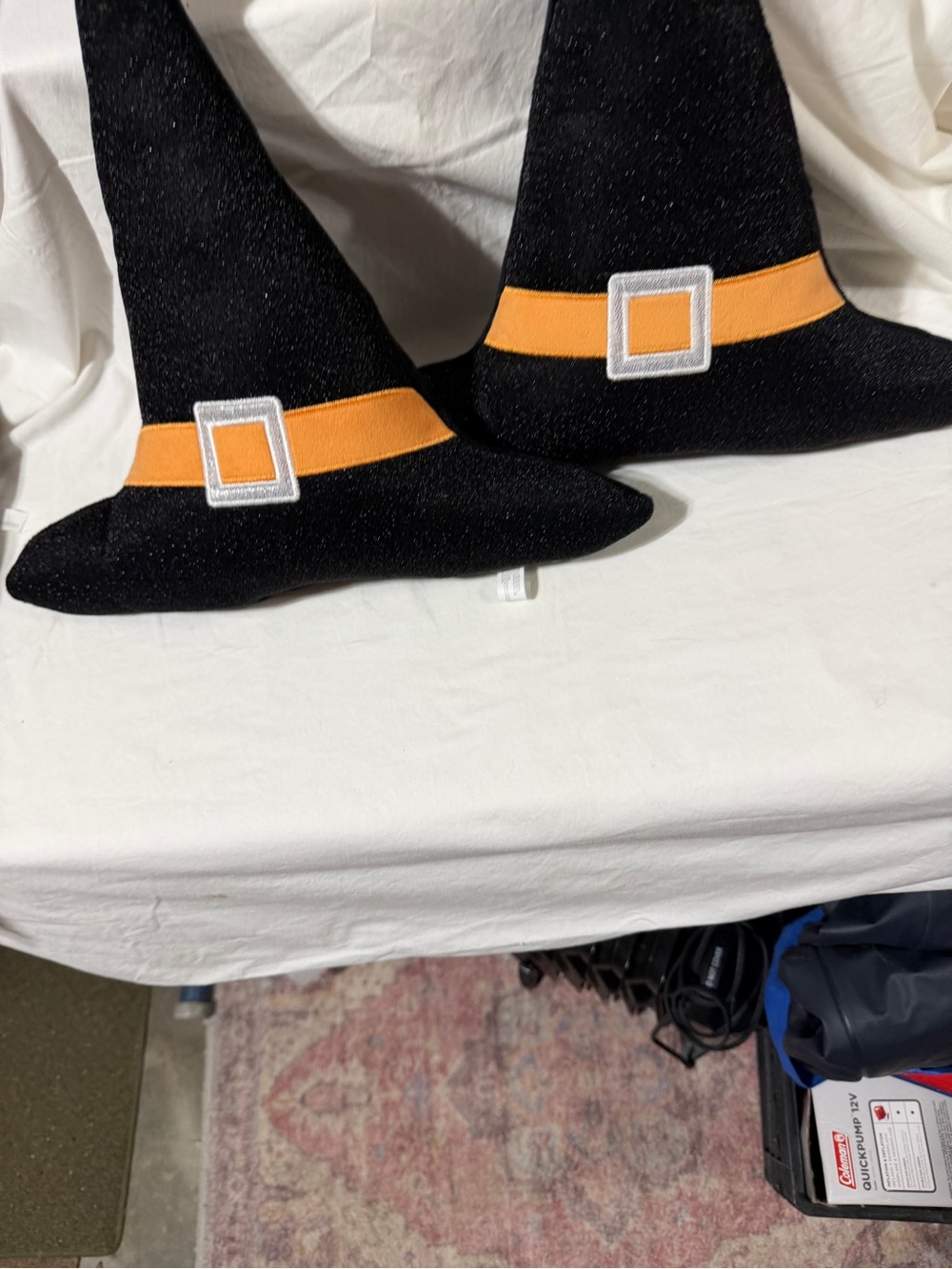 Target Black and Orange Witch Hat Throw Pillows